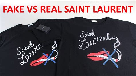 how to spot fake ysl shirt|HOW TO SPOT Real vs Fake Saint Laurent Guide .